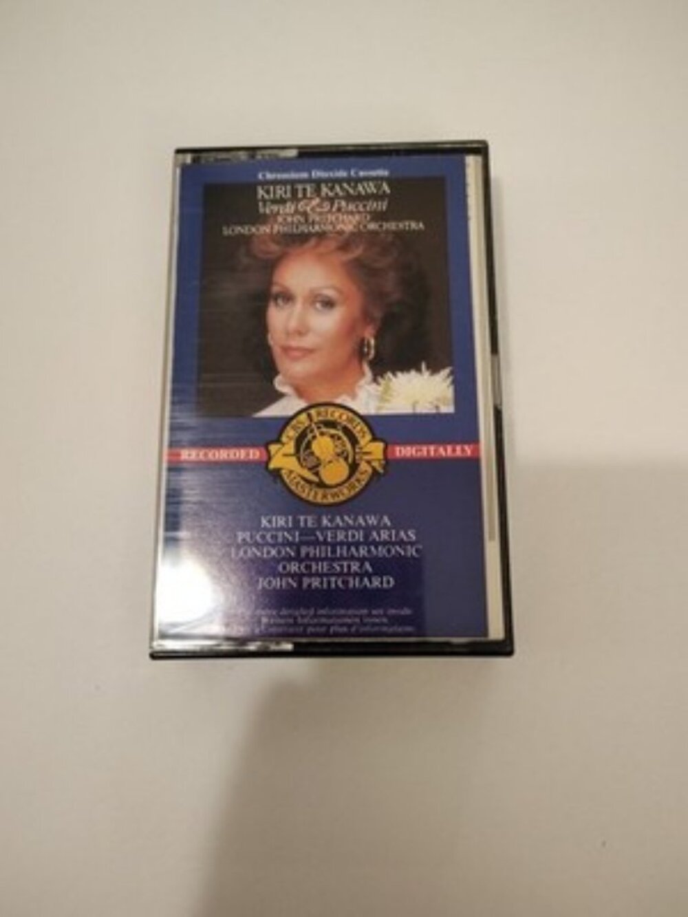 Verdi Puccini Arias Kiri Te Kanawa London Philharmonic Cassette Tape 1983 CBS